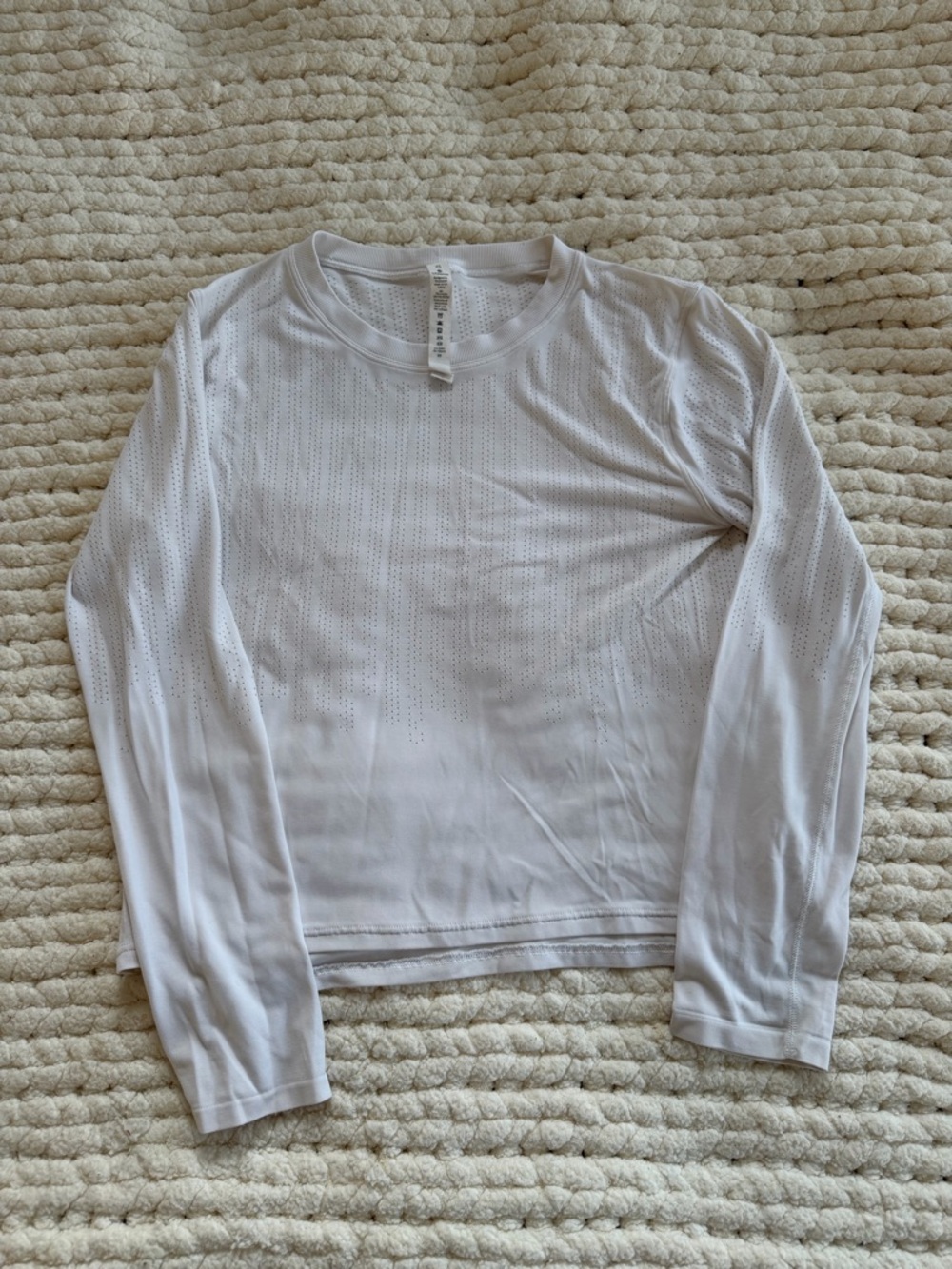 Lululemon White Lightweight Longsleeve